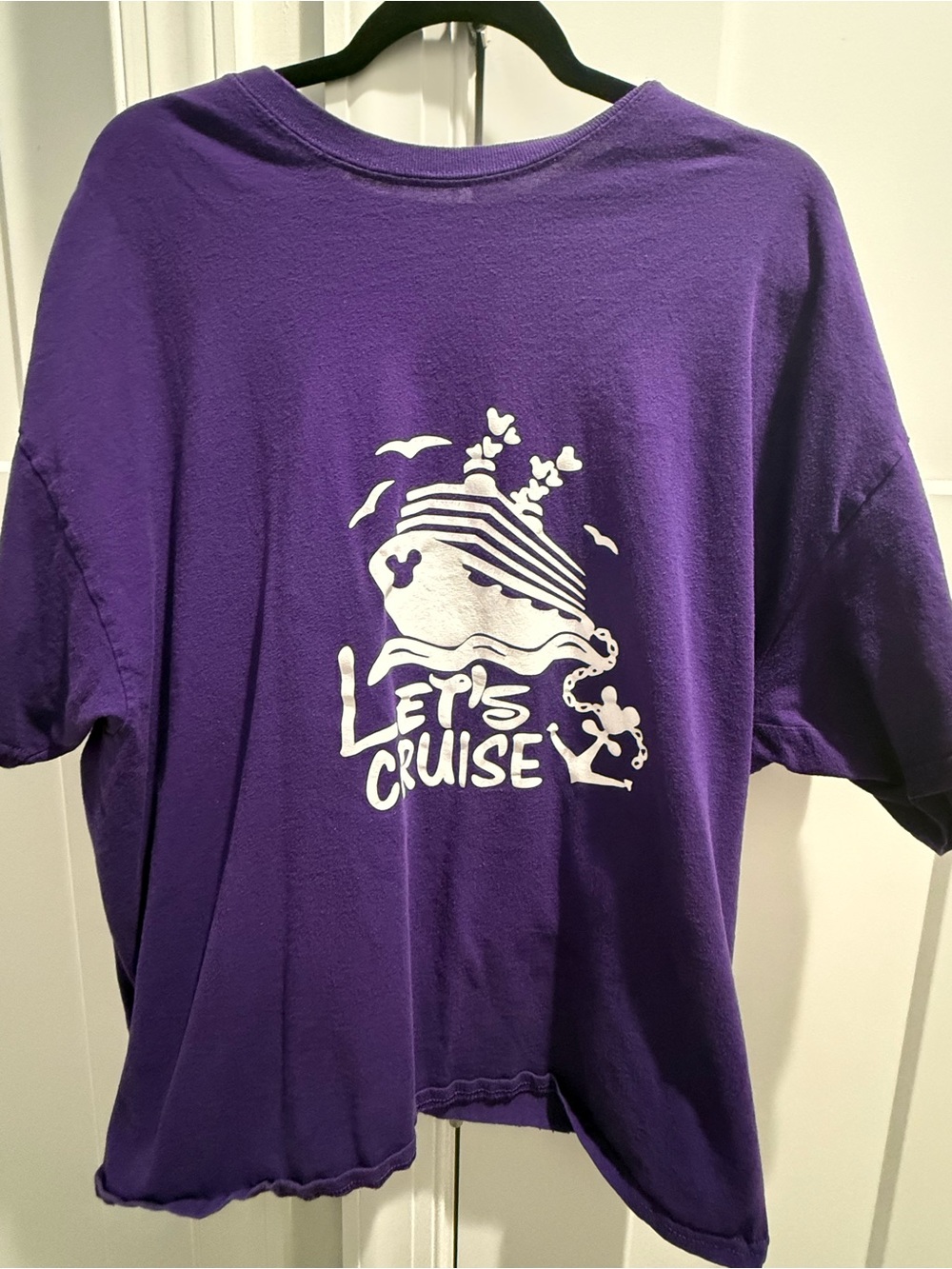 “Let’s Cruise” Disney themed cruise purple shirt